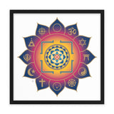 Integral Yoga Yantra - Framed Print